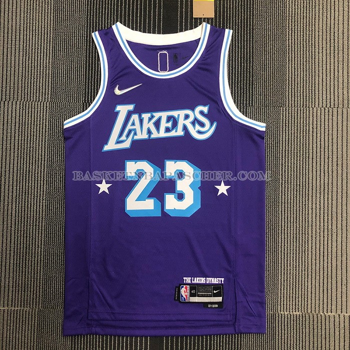 Maillot Los Angeles Lakers Kobe Bryant NO 23 Ville Edition 2021-22 Volet
